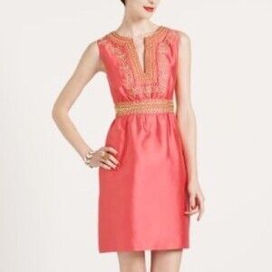 Zara Basic pink cotton mini dress size M